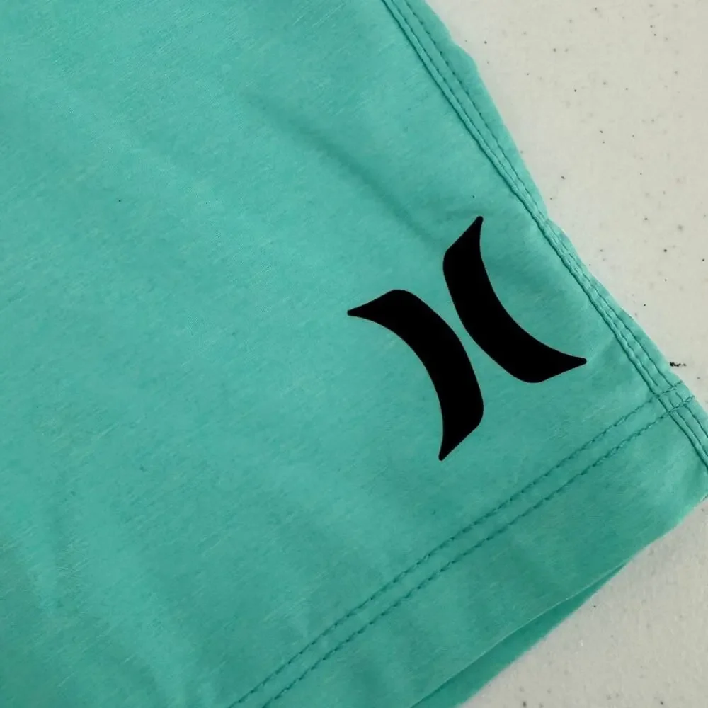 NWT Hurley One And Only 20" Board Shorts Crossdye Teal Blue/Green Men's Size 38 - Picture 3 of 10